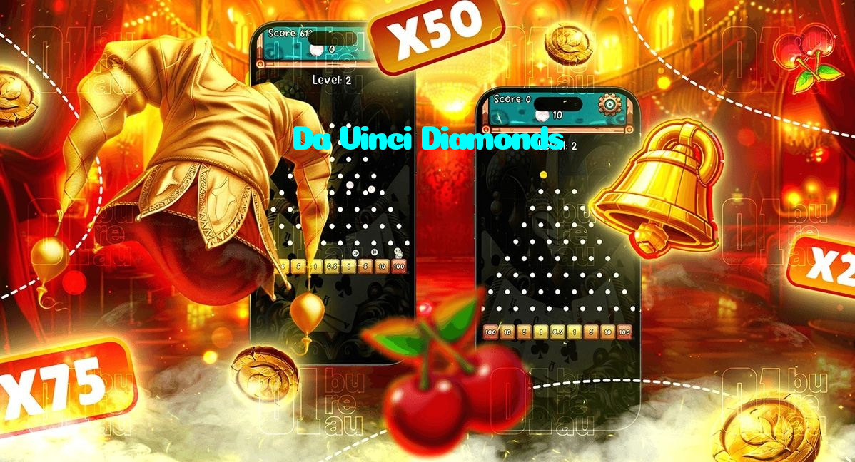 Da Vinci Diamonds casino presented on mobile device in Pakistan with slots and live games
